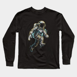 Colorfull Cartoon Astronaut Long Sleeve T-Shirt